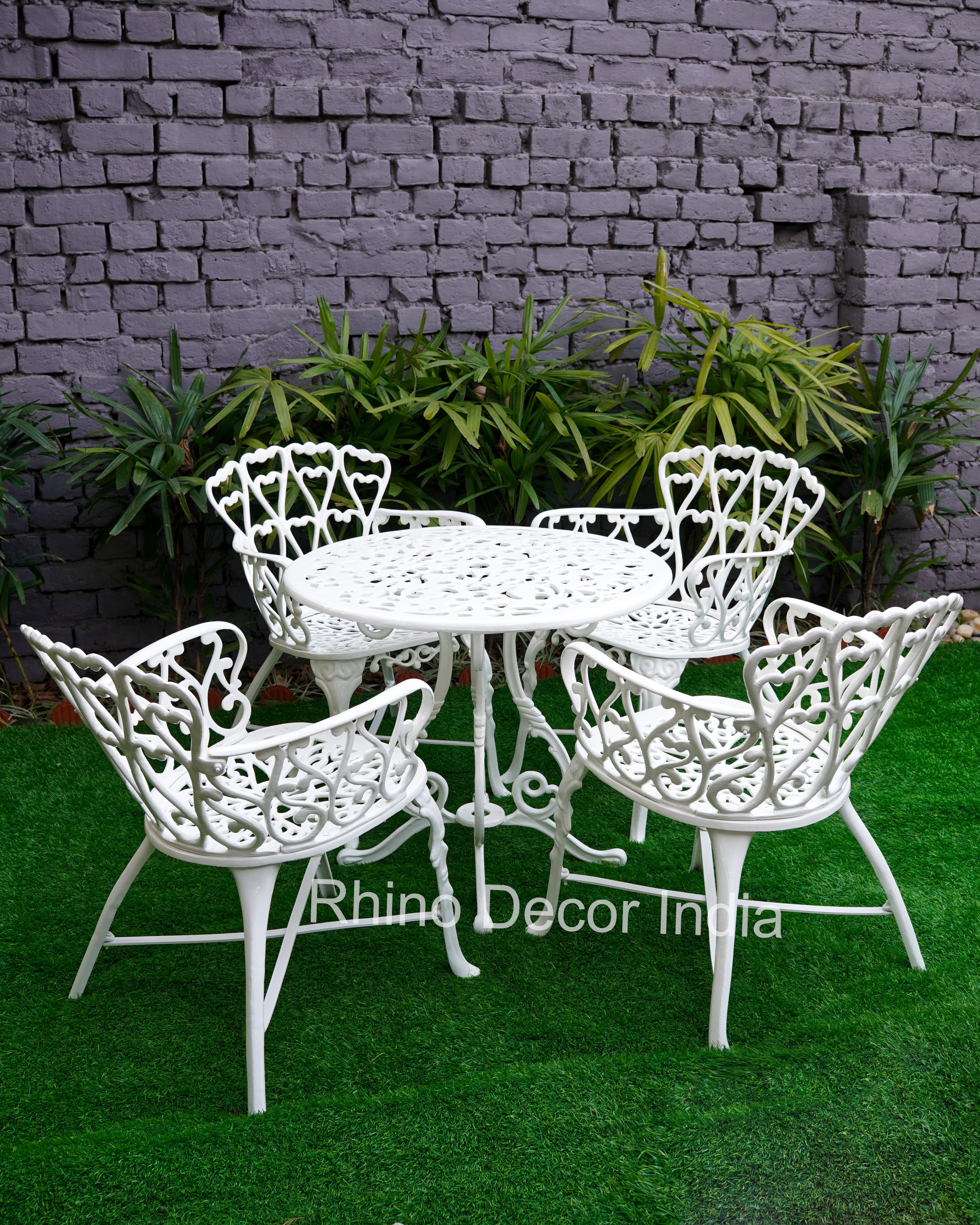Dining Table White Iron Garden Table And Chairs Exquisite