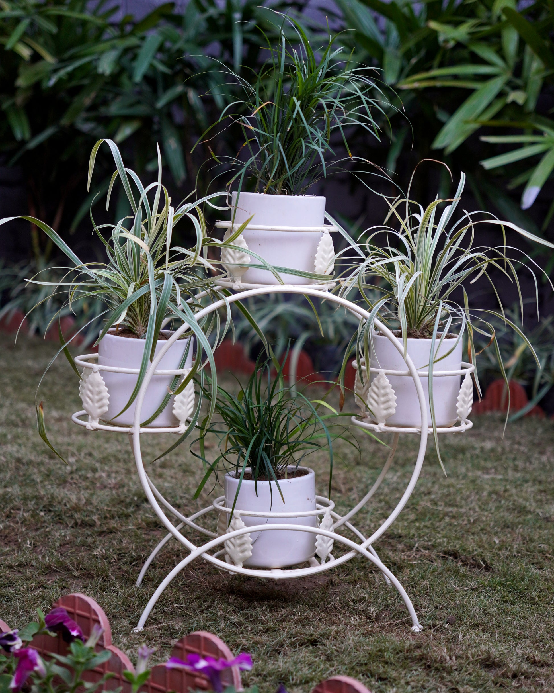 pot stand for plants india 4 Pot Planter Stand – Rhino Decor India
