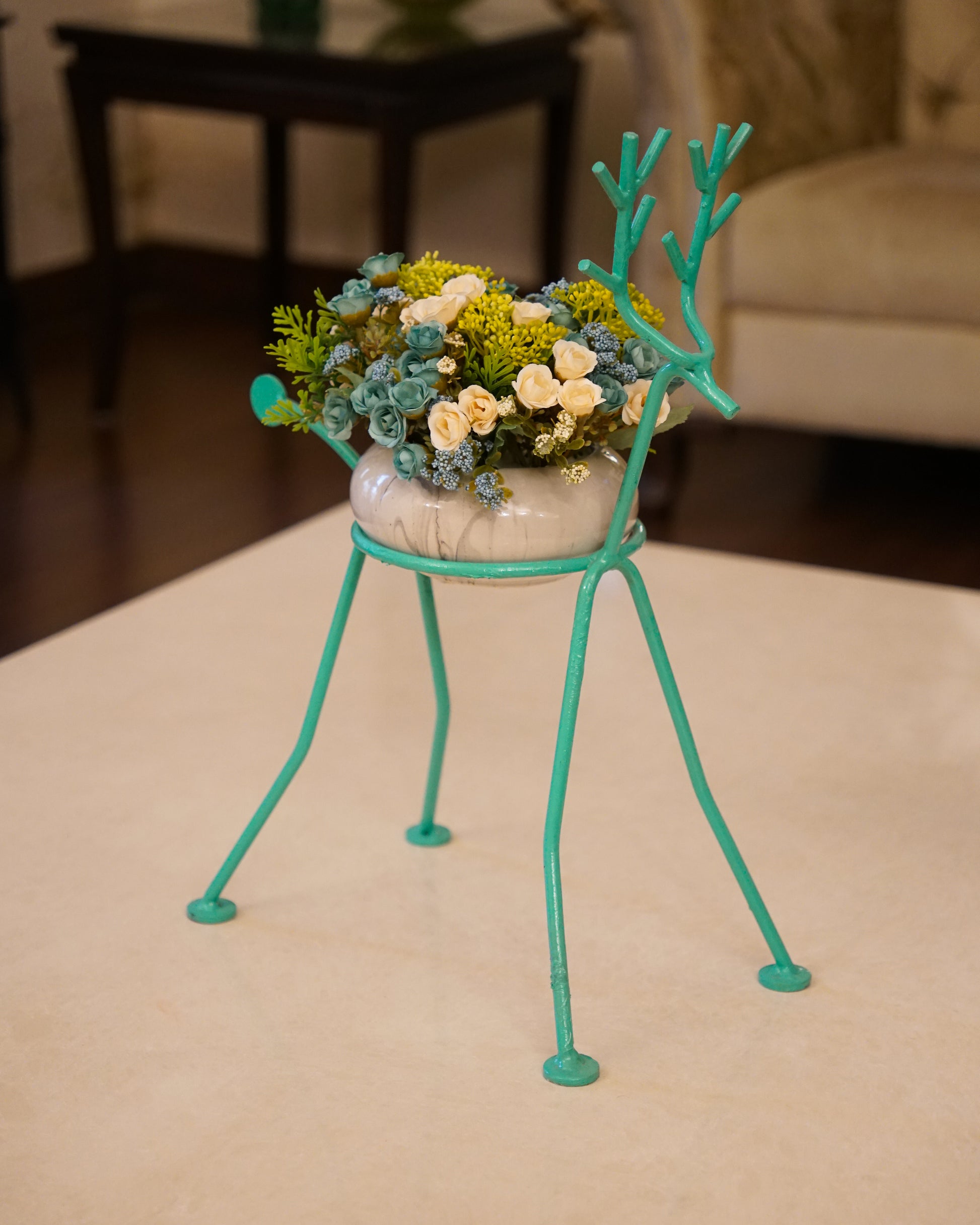 deer planter pot Exquisite Arctic Deer Planter (Set of 2) – Rhino Decor India