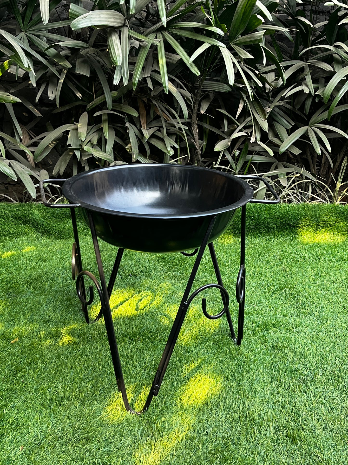 Outdoor Fire Pit cum Barbecue Grill (17″ SS Food-Grade Grill)