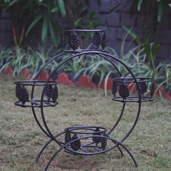 4 pot plant stand