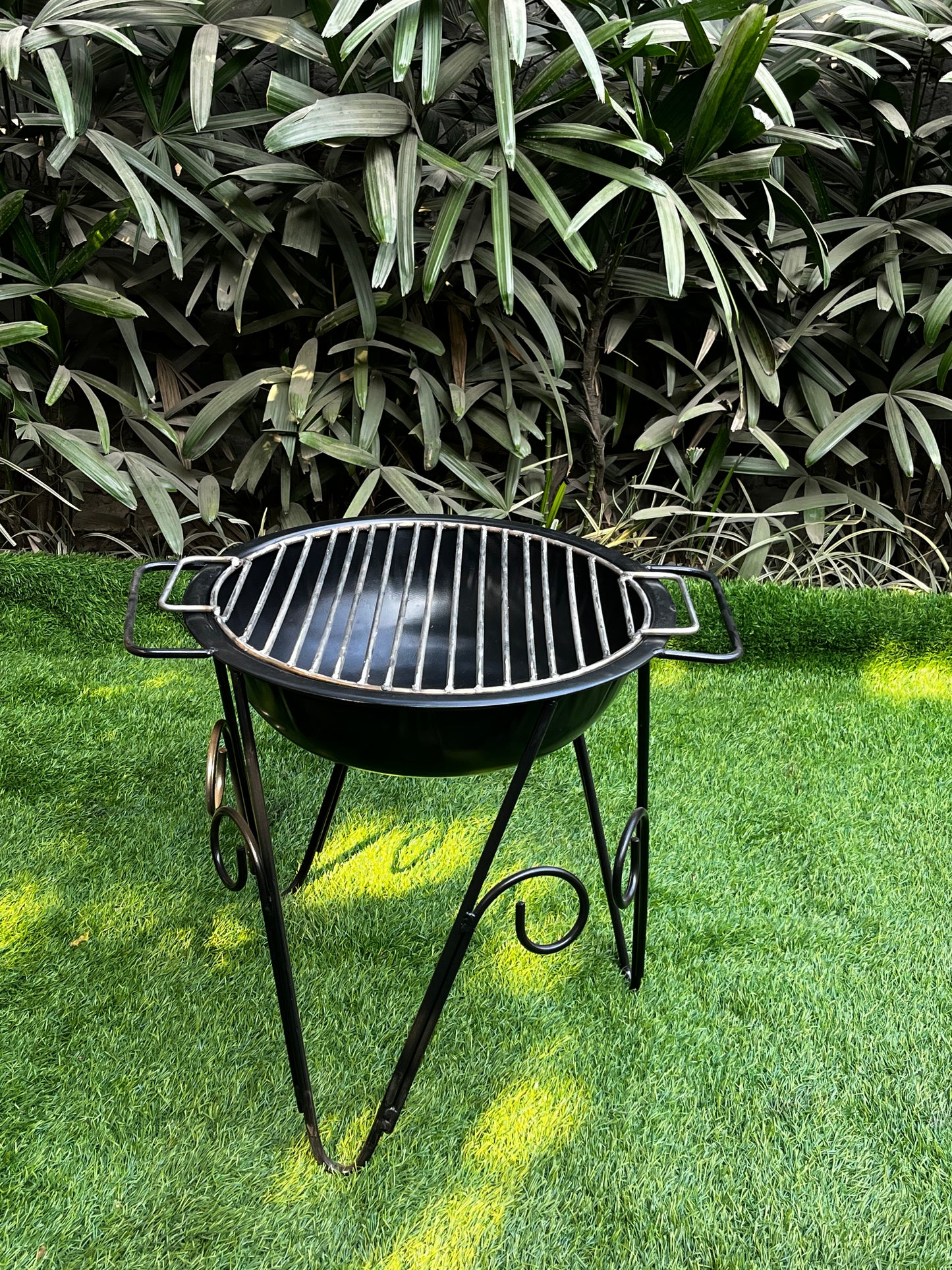 Outdoor Fire Pit cum Barbecue Grill (17″ SS Food-Grade Grill)